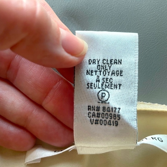 Diane von Furstenberg Silk Blouse | Fabric Flower Neckline | Rounded Neck - Picture 10 of 13